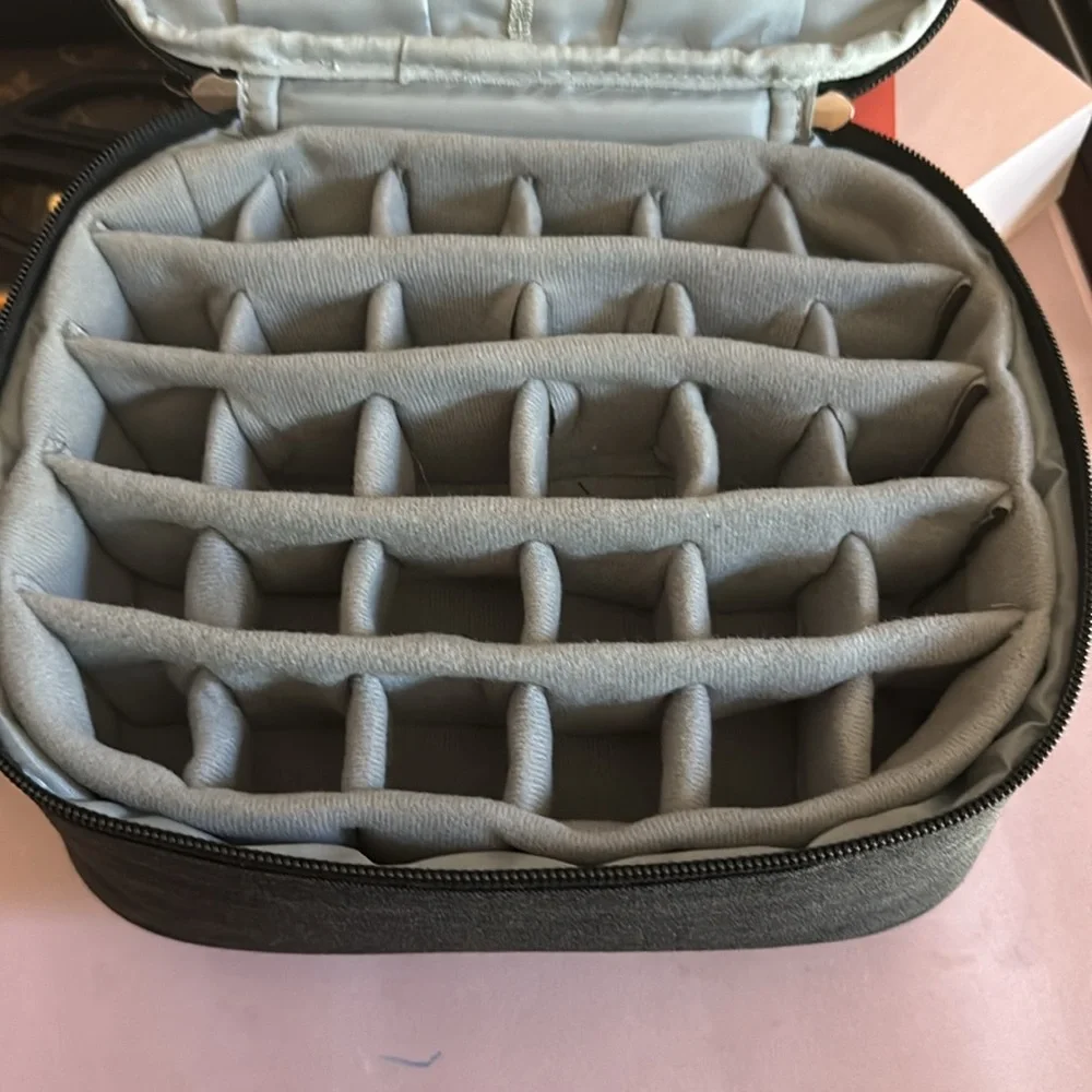 Luxja Nailpolish Organizer Dark‎ Gray Travel Organizer